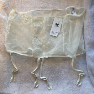 Wacoal Opulence Garter‎ Belt Corset Lingerie Ivory XL WE133010WJE
